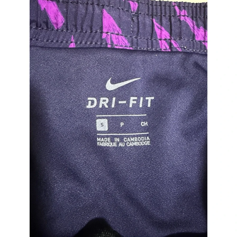 Nike Dri-FIT running shorts Men's Purple Abstract Athletic Small Regular